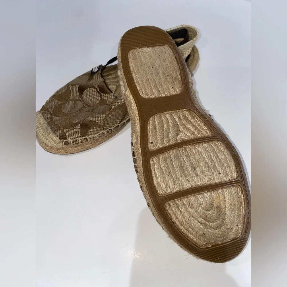 Coach Brown Espadrille Flats - Picture 5 of 7